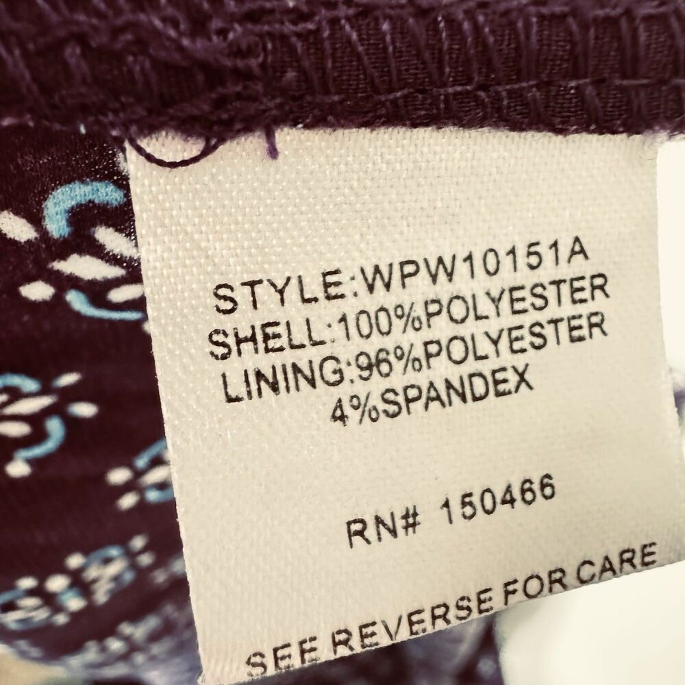 Purple Patterned Women's Blouse - image 8